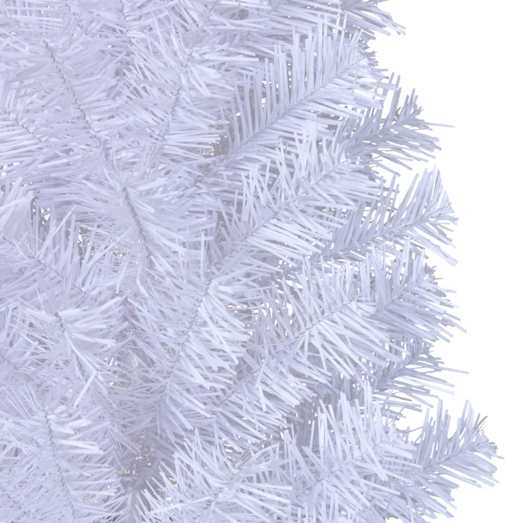 kunstigt juletræ med tykke grene 240 cm PVC hvid