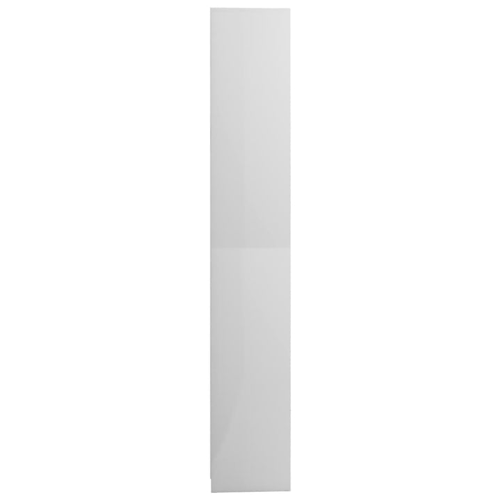 badeværelsesskab 30x30x183,5 cm konstrueret træ hvid højglans