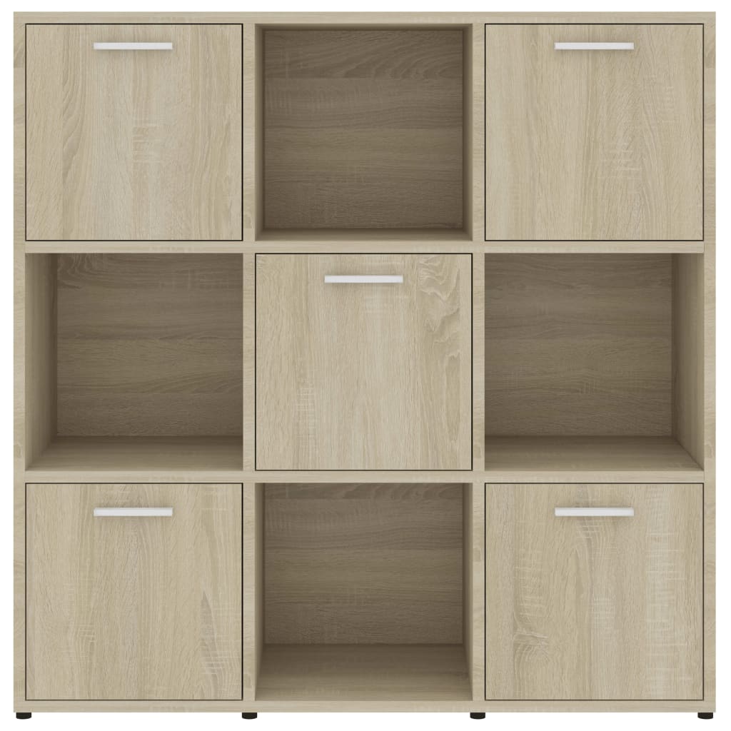 bogreol 90x30x90 cm konstrueret træ sonoma-eg