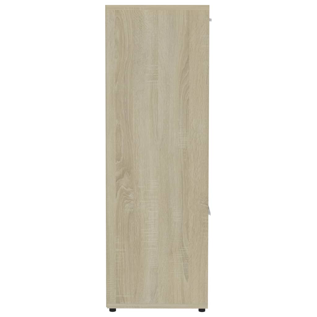 bogreol 90x30x90 cm konstrueret træ sonoma-eg