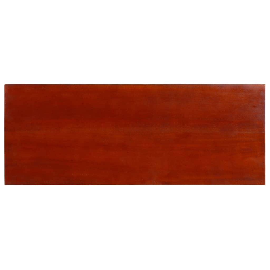 konsolbord 90x30x75 cm massivt mahognitræ klassisk brun