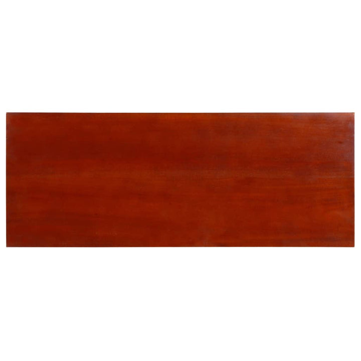 konsolbord 90x30x75 cm massivt mahognitræ klassisk brun