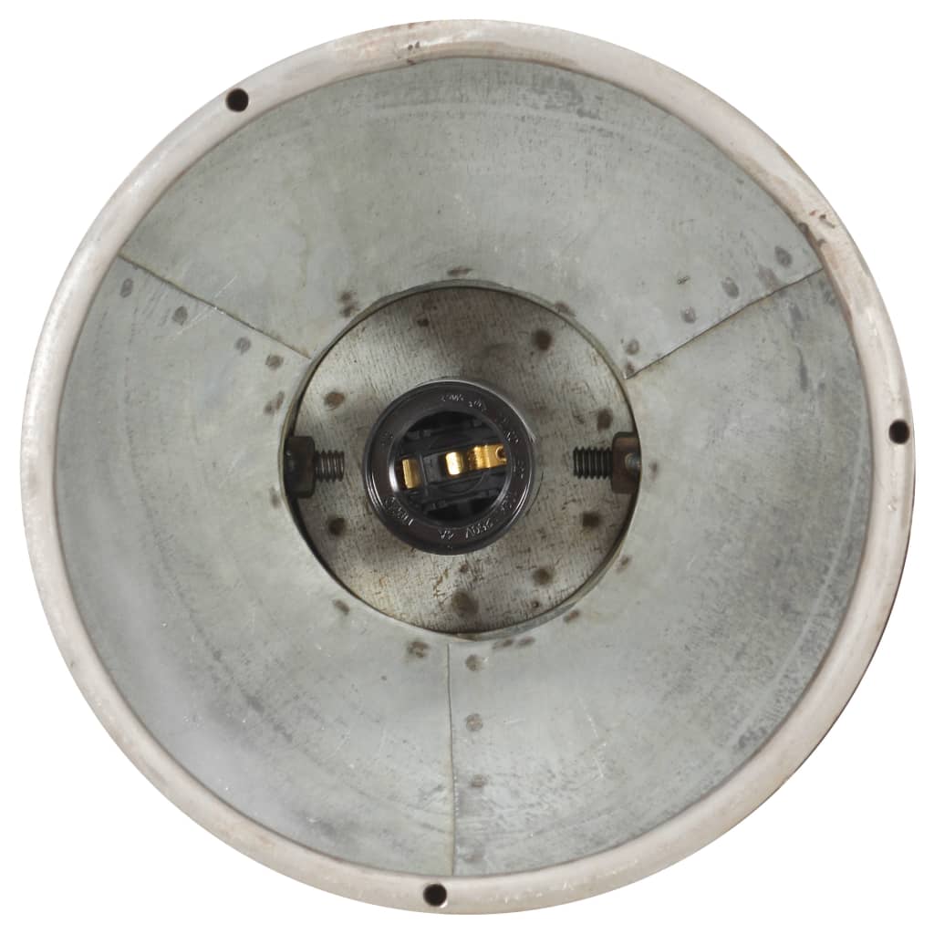 industriel loftlampe E27 mangotræ sølvfarvet