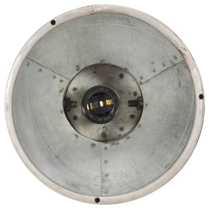 industriel loftlampe E27 mangotræ sølvfarvet