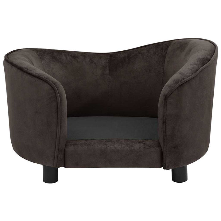 hundesofa 69x49x40 cm plys brun