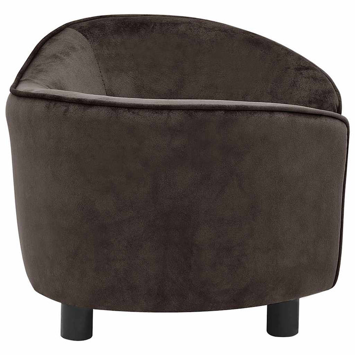 hundesofa 69x49x40 cm plys brun