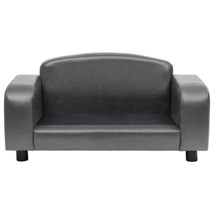 hundesofa 80x50x40 cm kunstlæder grå