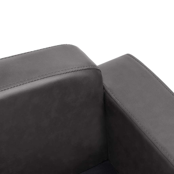 hundesofa 80x50x40 cm kunstlæder grå