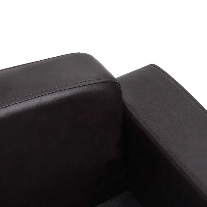 hundesofa 80x50x40 cm kunstlæder brun