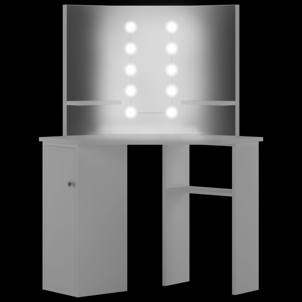 toiletbord til hjørne med LED hvid