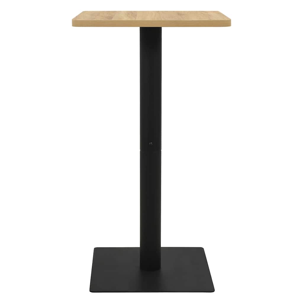 bistrobord 50x50x107 cm egetræsfarvet
