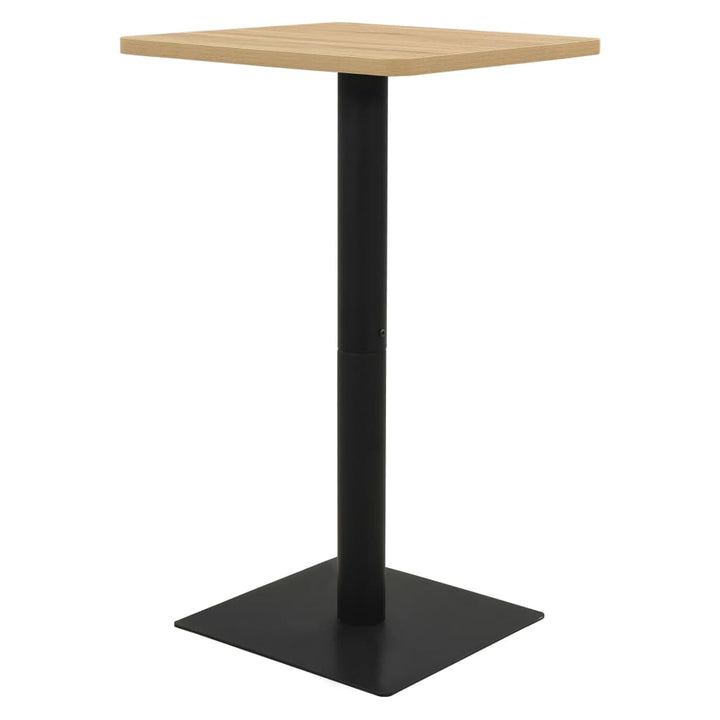 bistrobord 70x70x107 cm egetræsfarvet