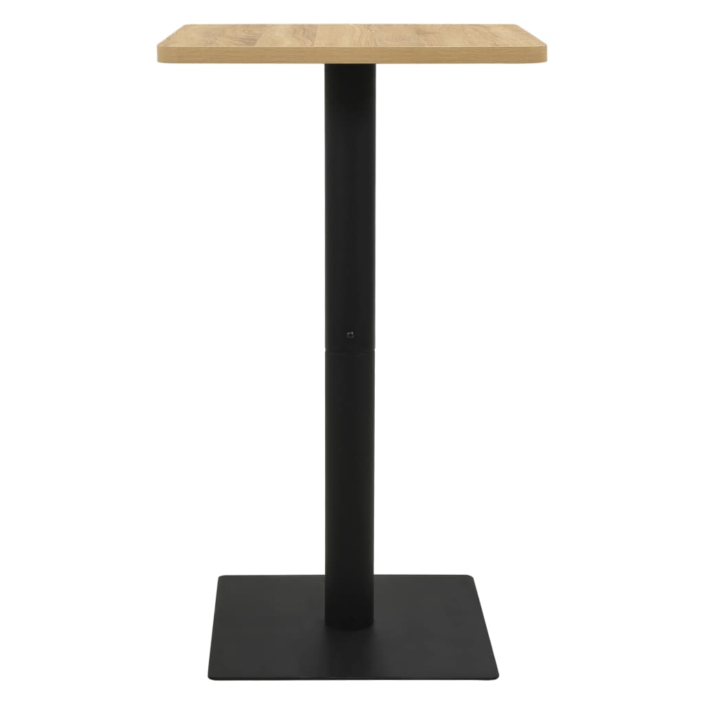 bistrobord 70x70x107 cm egetræsfarvet
