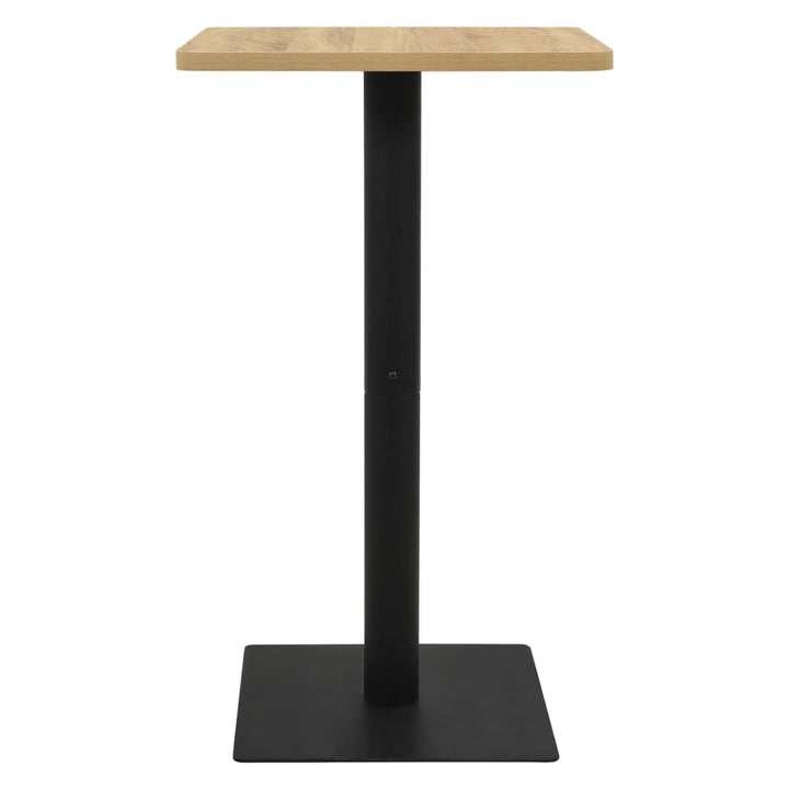 bistrobord 70x70x107 cm egetræsfarvet