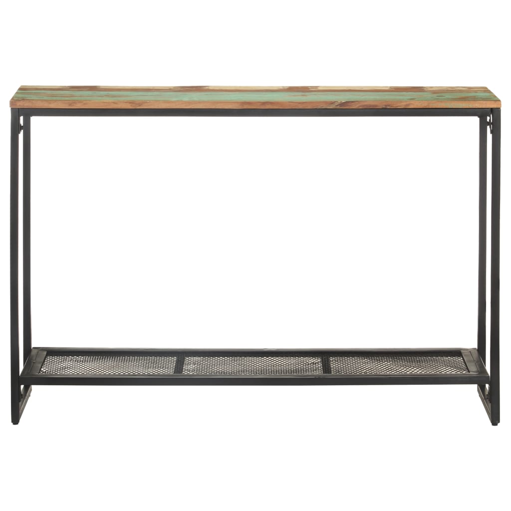 konsolbord 110x35x75 cm massivt genbrugstræ