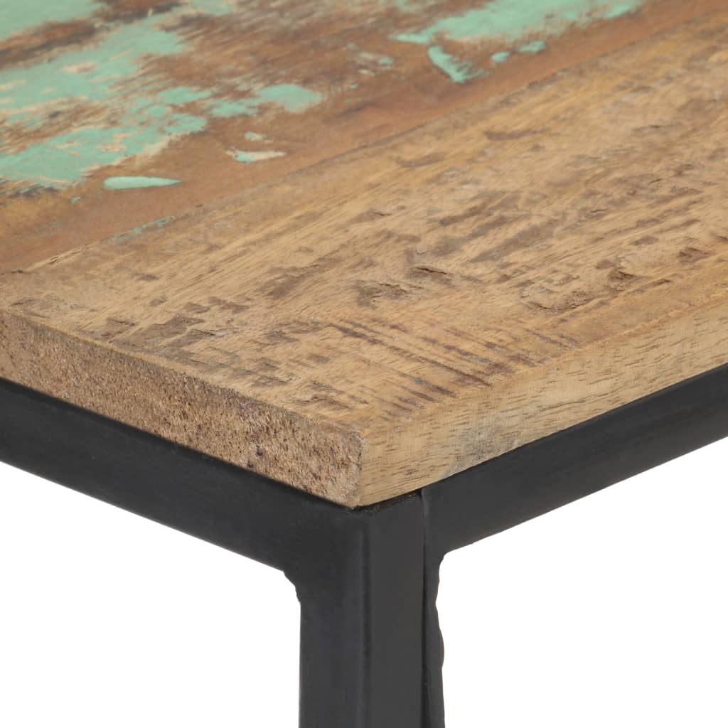 konsolbord 110x35x75 cm massivt genbrugstræ
