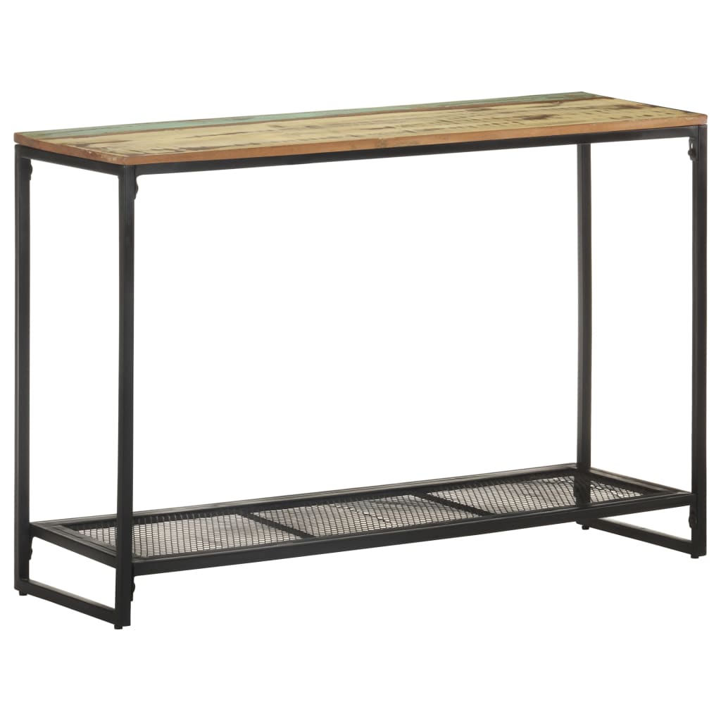 konsolbord 110x35x75 cm massivt genbrugstræ