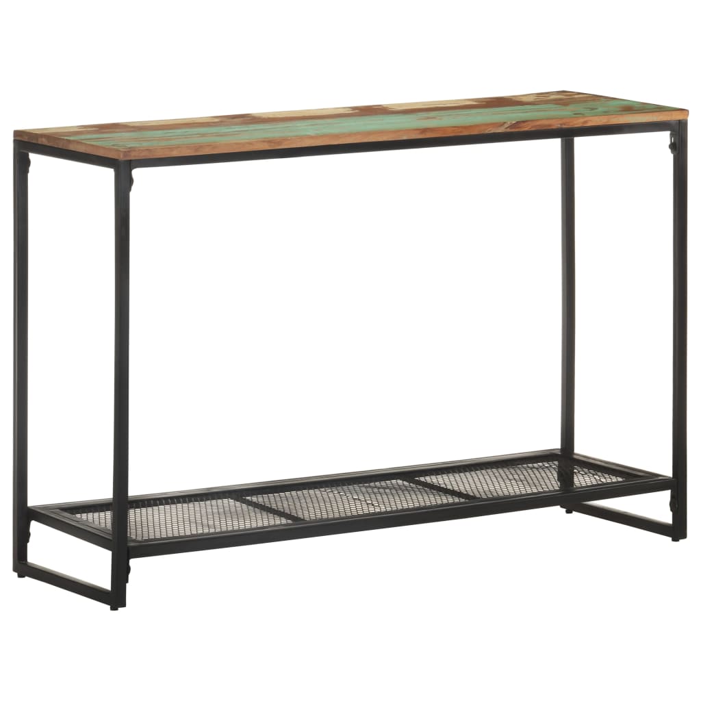 konsolbord 110x35x75 cm massivt genbrugstræ