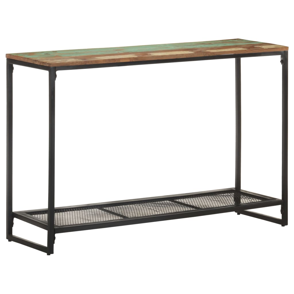 konsolbord 110x35x75 cm massivt genbrugstræ