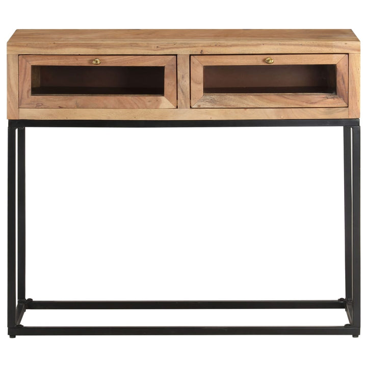 konsolbord 90x35x76 cm massivt akacietræ