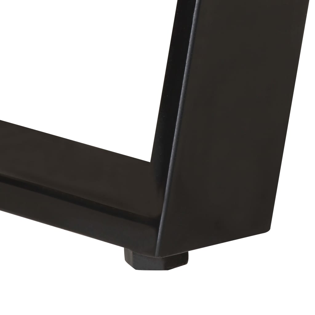 skrivebord 107x45x79 cm massivt akacietræ med naturlige kanter