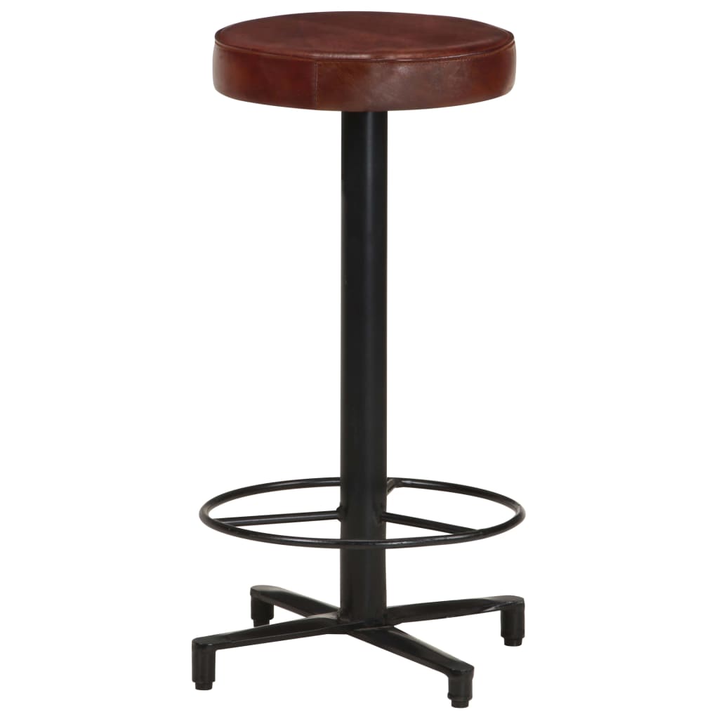 barstole 2 stk. 66 cm ægte læder