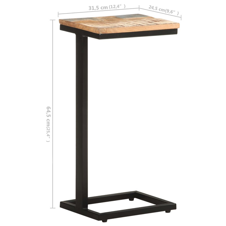 sideborde 2 stk. 31,5x24,5x64,5 cm massivt genbrugstræ