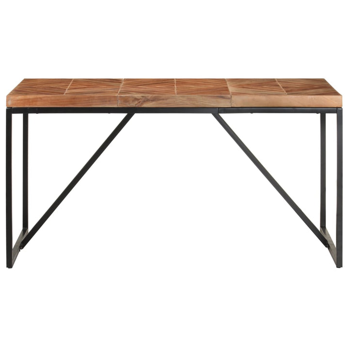 spisebord 140x70x76 cm massivt akacietræ og mangotræ