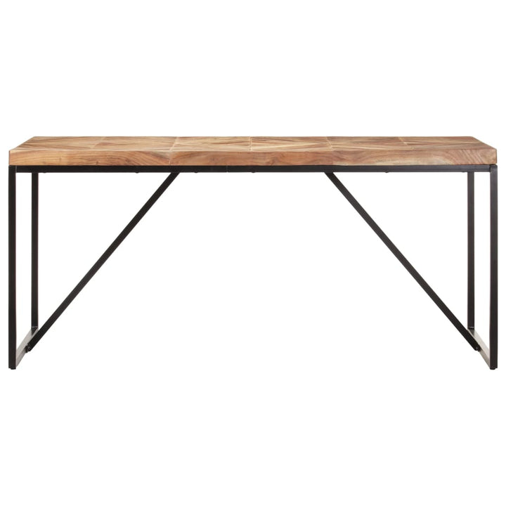 spisebord 160x70x76 cm massivt akacietræ og mangotræ