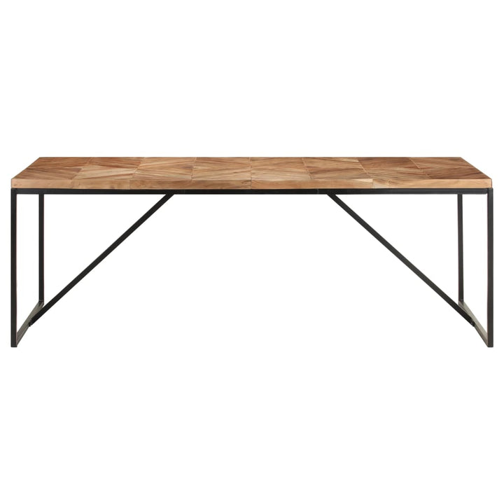 spisebord 200x90x76 cm massivt akacietræ og mangotræ