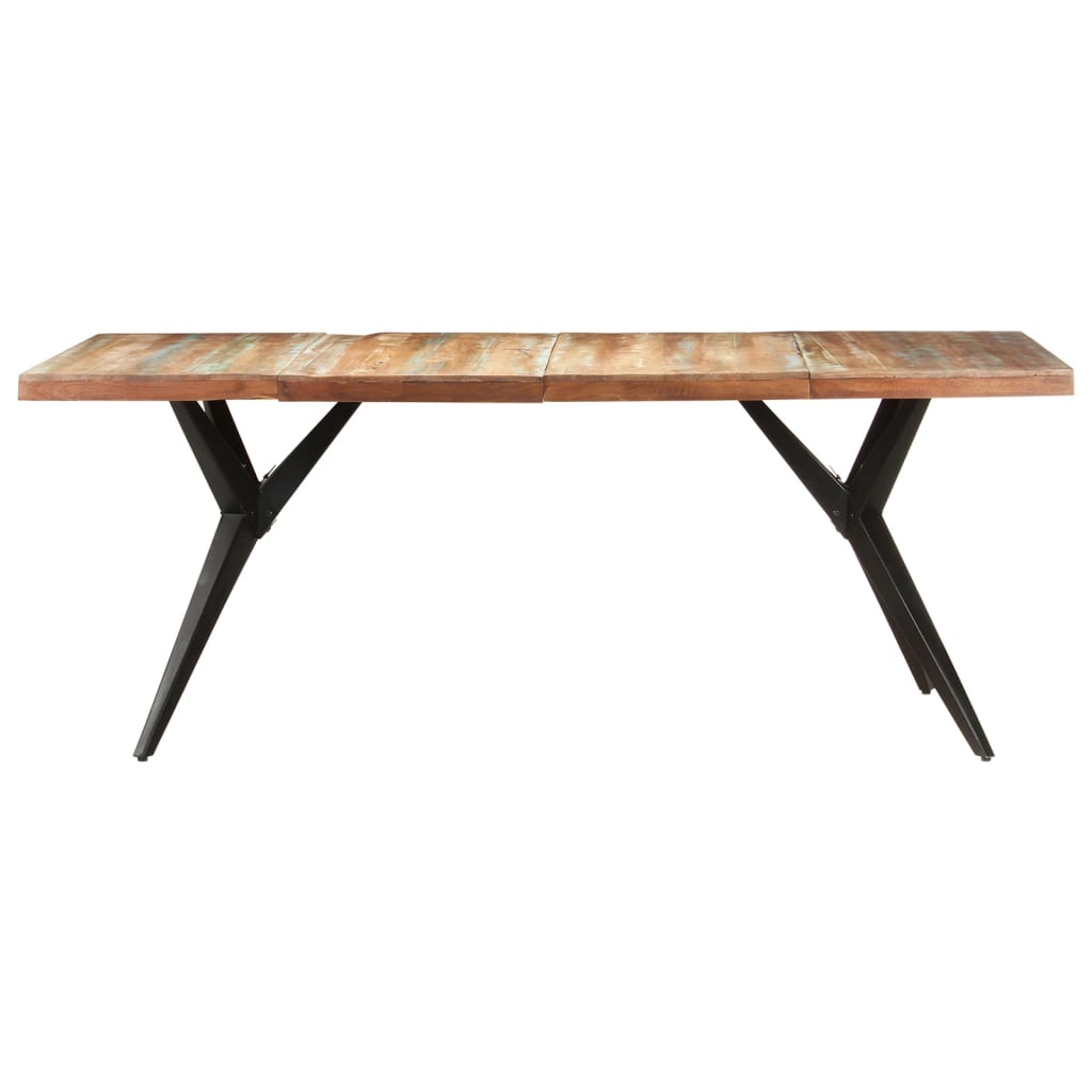 spisebord 200x90x76 cm massivt genbrugstræ