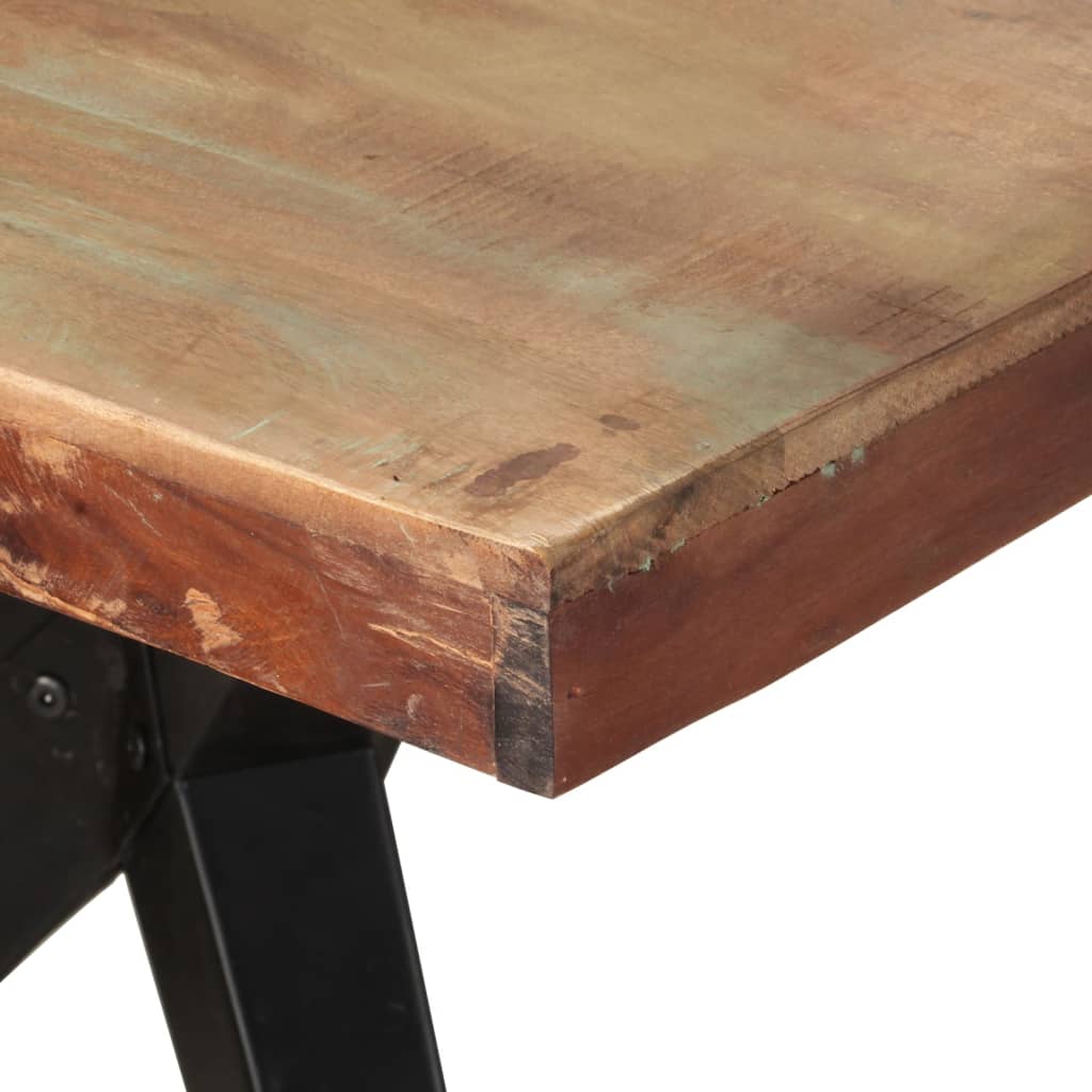 spisebord 200x90x76 cm massivt genbrugstræ