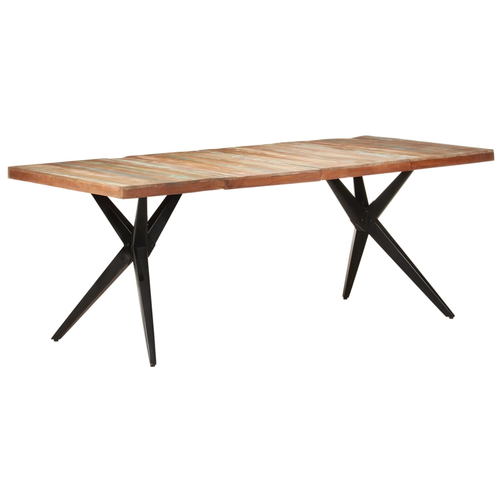 spisebord 200x90x76 cm massivt genbrugstræ