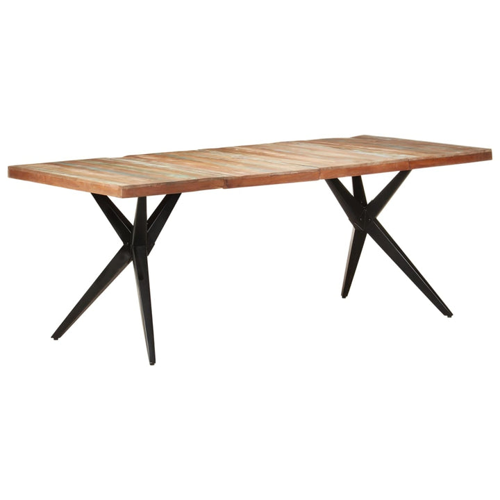 spisebord 200x90x76 cm massivt genbrugstræ