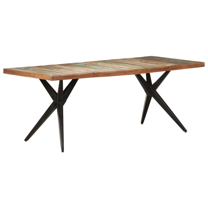 spisebord 200x90x76 cm massivt genbrugstræ