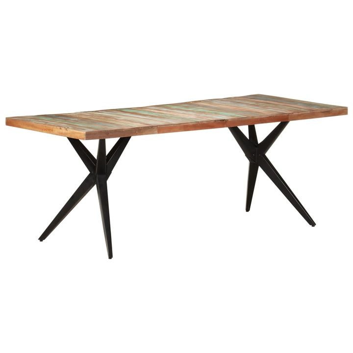 spisebord 200x90x76 cm massivt genbrugstræ