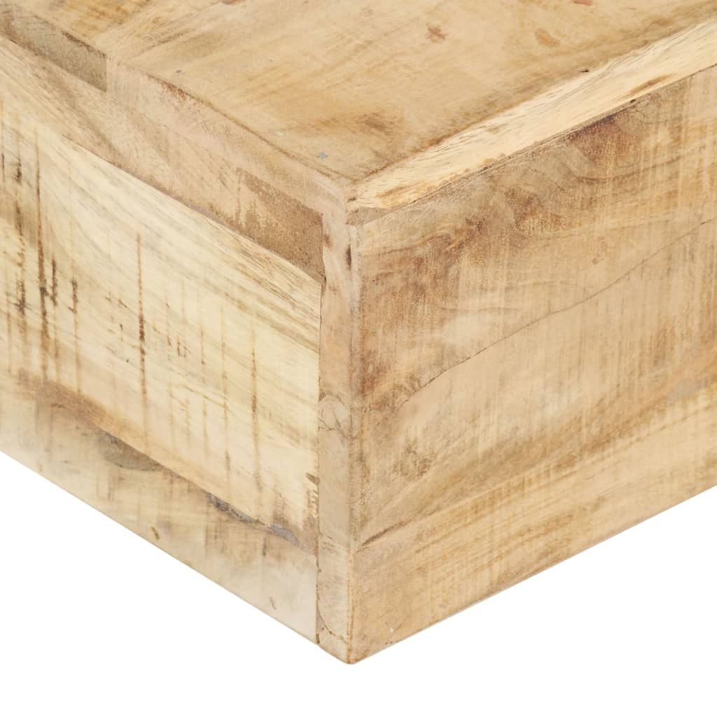 sofabord 80x80x28 cm massivt mangotræ