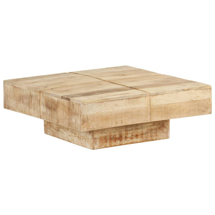 sofabord 80x80x28 cm massivt mangotræ