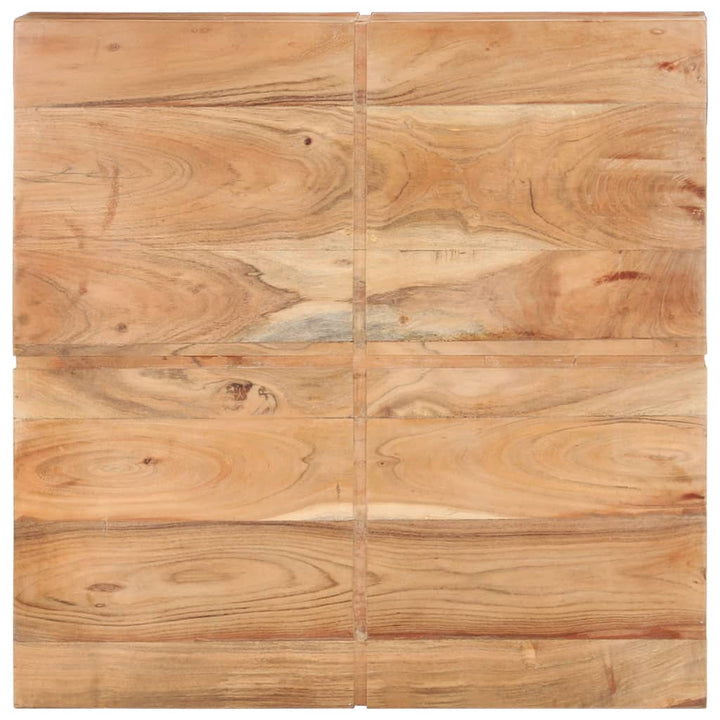 sofabord 80x80x28 cm massivt akacietræ
