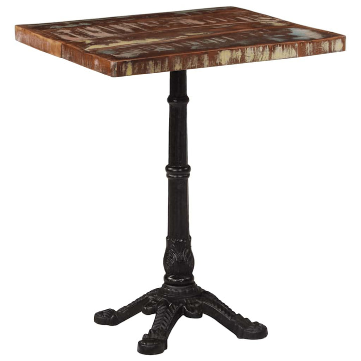 bistrobord 60x60x76 cm massivt genbrugstræ
