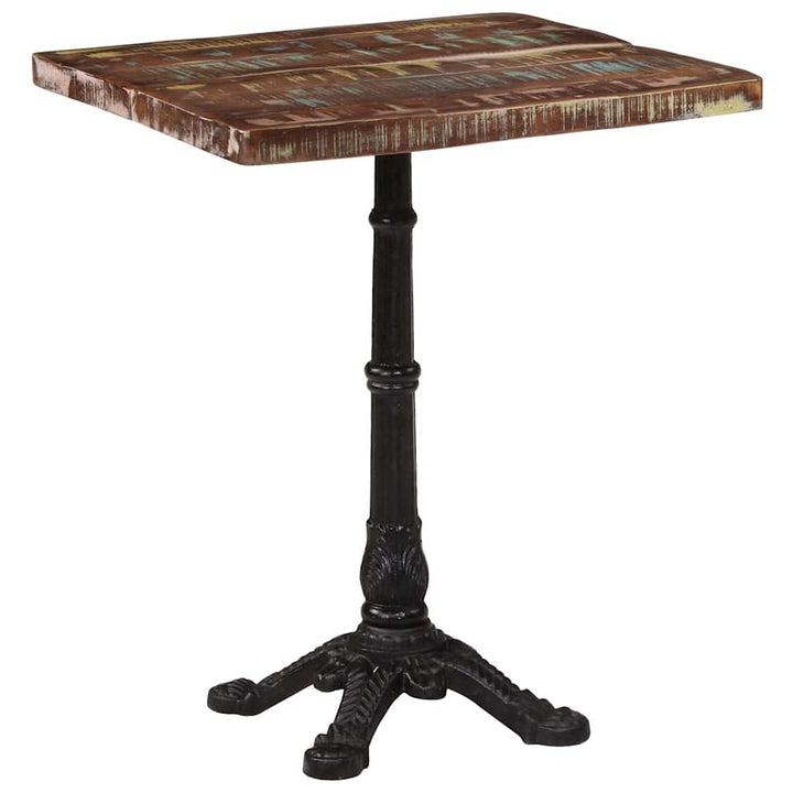 bistrobord 60x60x76 cm massivt genbrugstræ