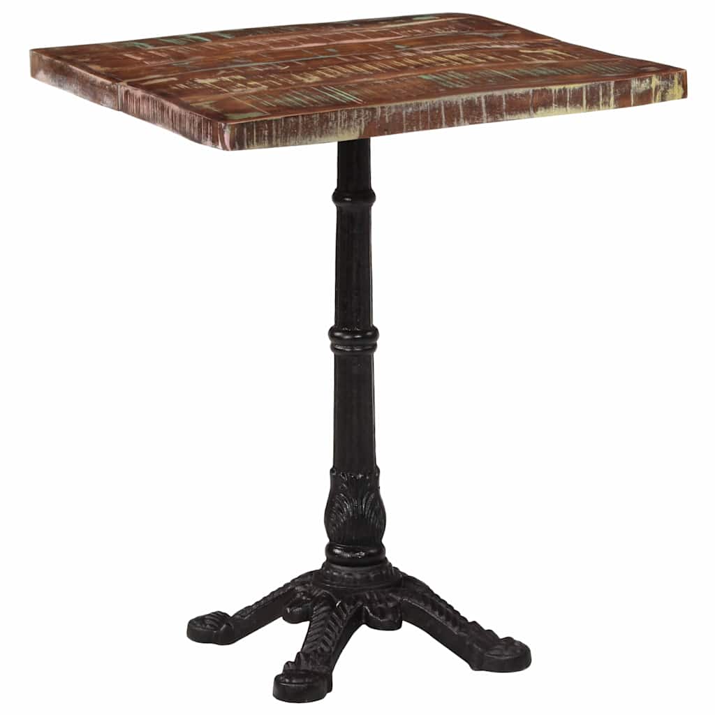 bistrobord 60x60x76 cm massivt genbrugstræ