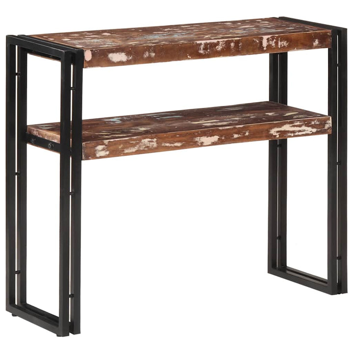 konsolbord 90x30x75 cm massivt genbrugstræ