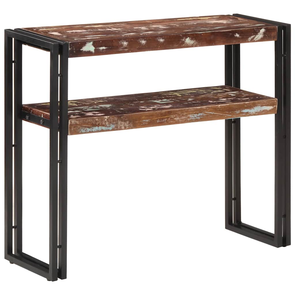 konsolbord 90x30x75 cm massivt genbrugstræ