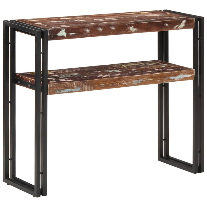 konsolbord 90x30x75 cm massivt genbrugstræ