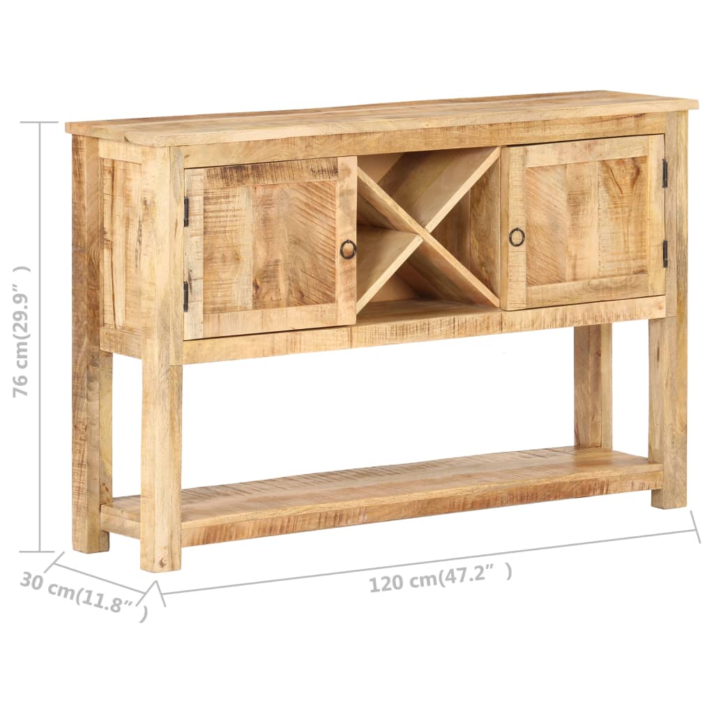 skænk 120x30x76 cm ru mangotræ