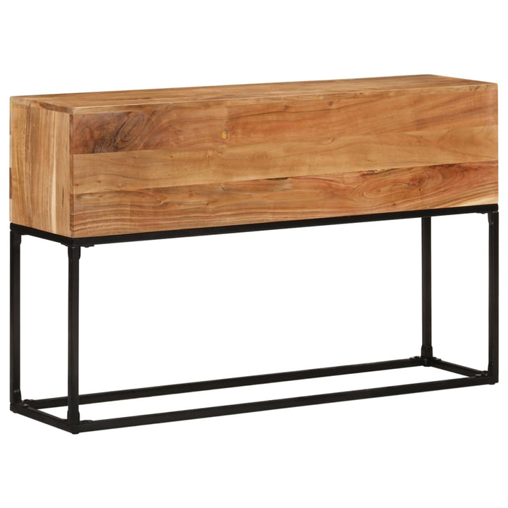 konsolbord 120x30x75 cm massivt akacietræ