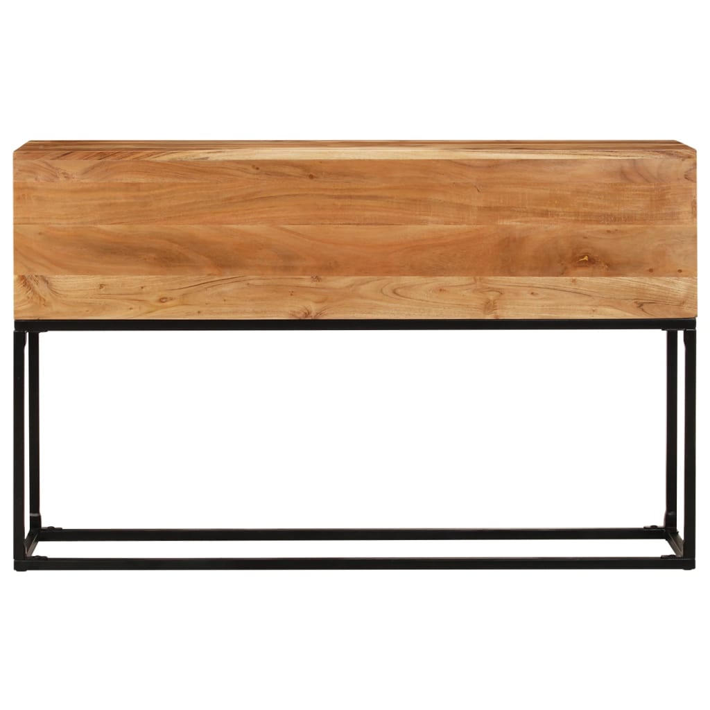 konsolbord 120x30x75 cm massivt akacietræ