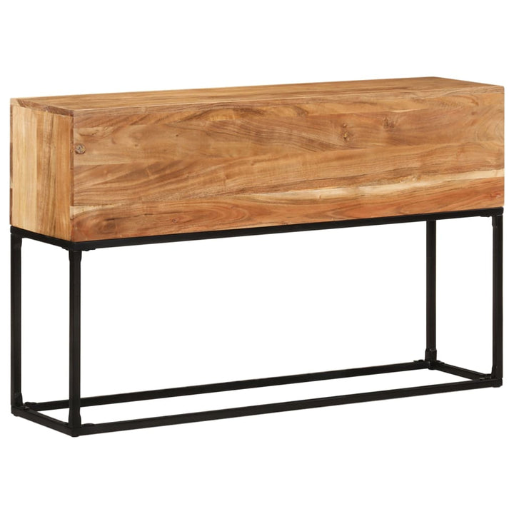 konsolbord 120x30x75 cm massivt akacietræ