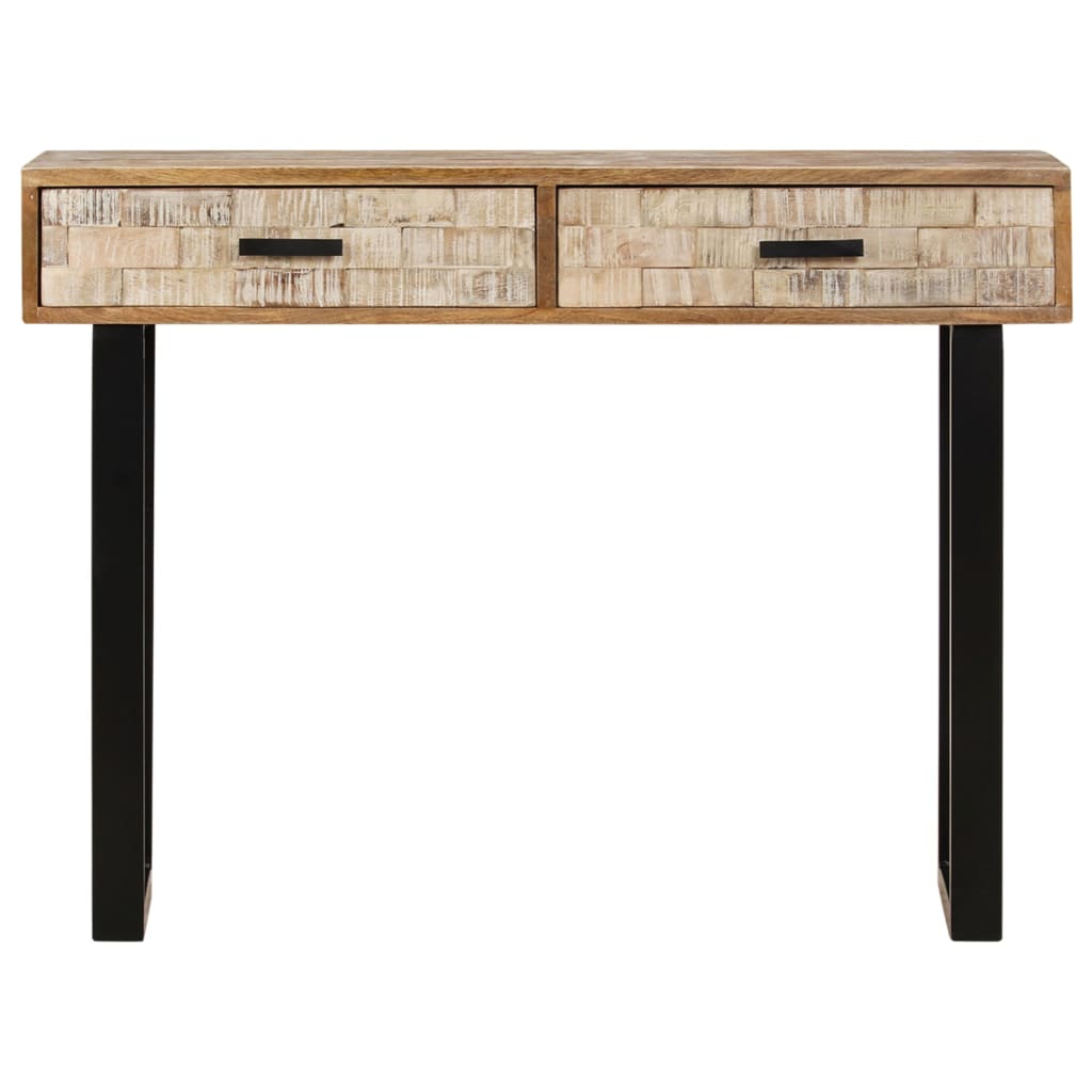 konsolbord 100x30x75 cm massivt mangotræ